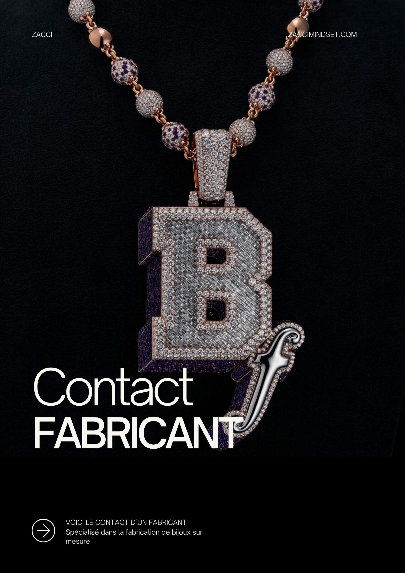 Contacte de fabricant de bijoux sur mesure