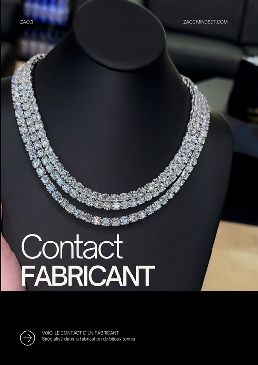 Contacte de fabricant de bijoux tennis