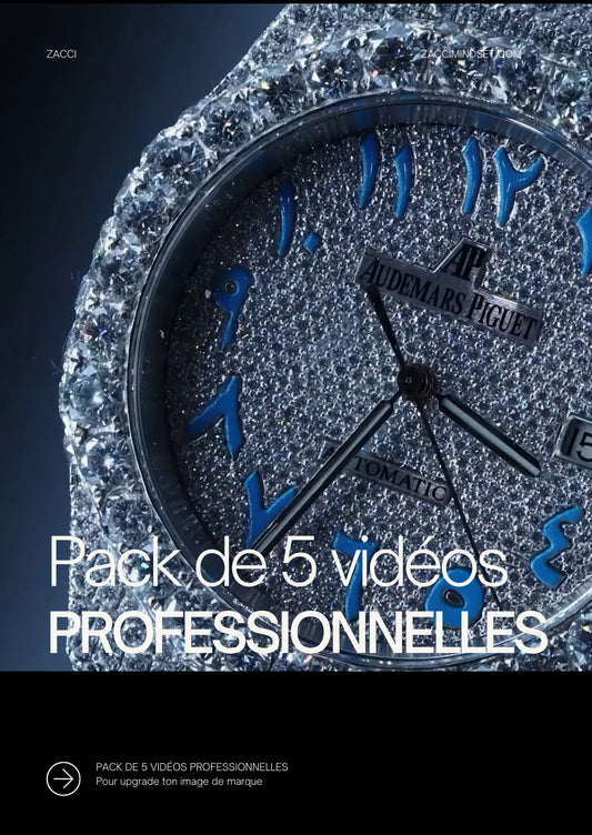 Pack de 5 vidéos professionnelles de montres